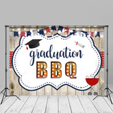Aperturee - BBQ Style White Wood Graduation Photography Backdrop